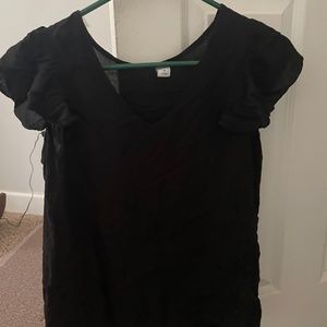 Black formal blouse